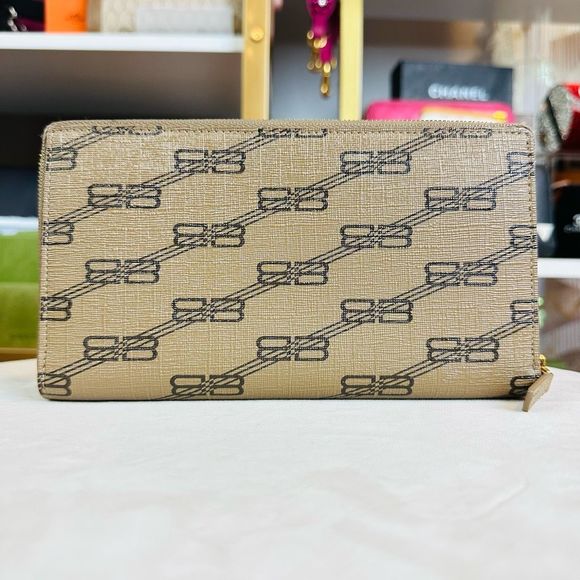 Balenciaga Unused Signature Continental Wallet BB Monogram Coated Canvas w/Dust - Picture 2 of 11